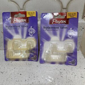 Playtex Spill-Proof Replacement Valves For All Cups BPA Free 2 Valves Vintage X2